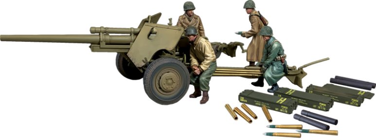 "Holding the Line" U.S. M5, 3-Inch Anti-Tank Gun