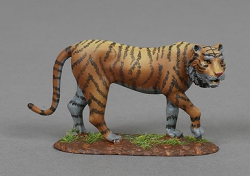 Tiger on Grass Base