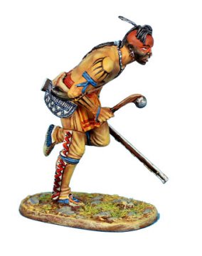 Woodland Indian Running with Malice and Musket