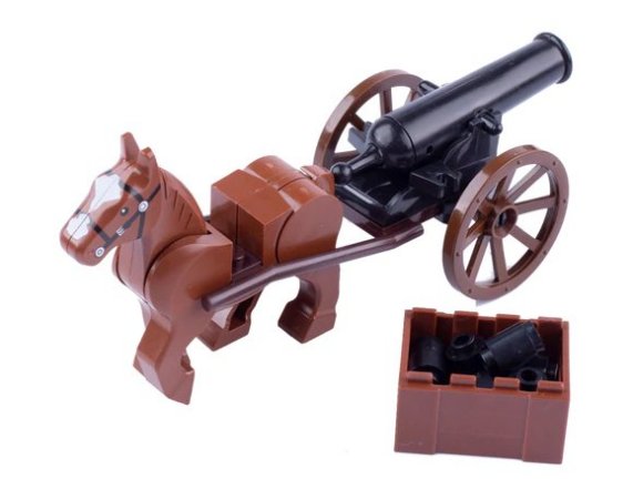 Horse Pulling Cannon w/Ammo Crate