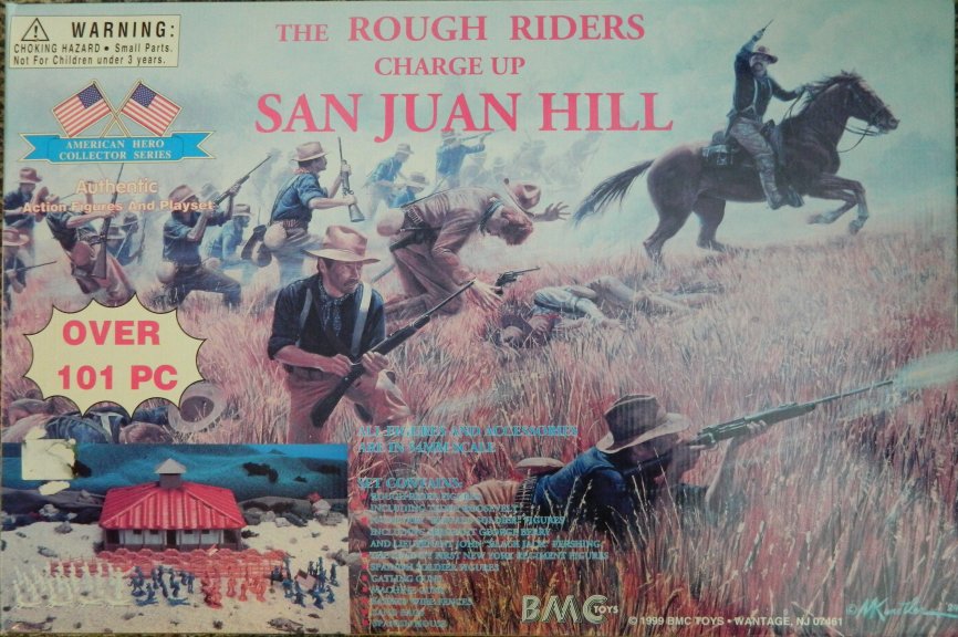 Details about   BMC Rough Riders Charge Up San Juan Hill Blockhouse Box Playset 54mm 1:32 Scale 