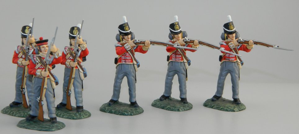 British 3rd Regt. Of Foot (The Buffs), 3 Firing & 3 Loading