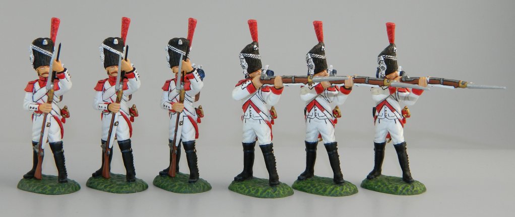 French Dutch Grenadiers, 3 Firing & 3 Loading
