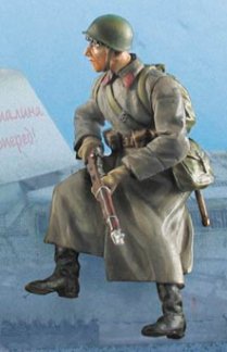 Russian Infantry Tank Rider in Greatcoat