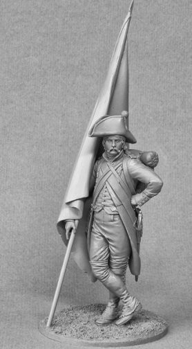 Napoleonic French Revolutionary Standard Bearer 1796-1805 - 75mm