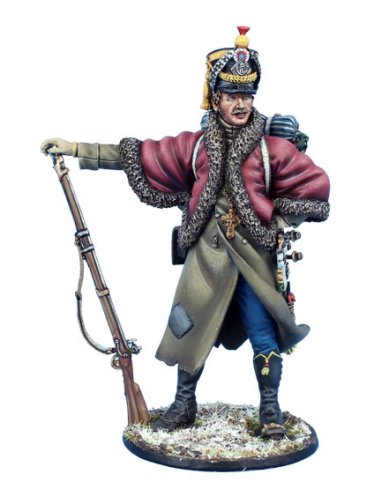 Napoleonic French Voltigeur with Booty - Russia 1812