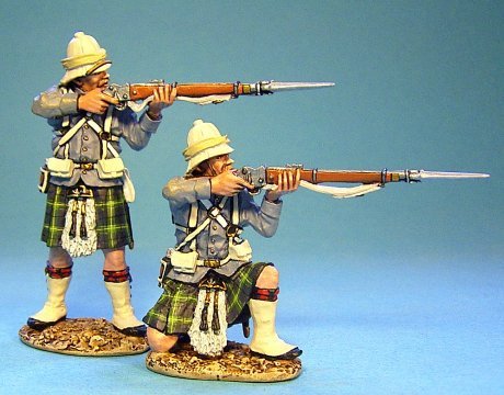 Gordon Highlanders, 2 Figures Firing