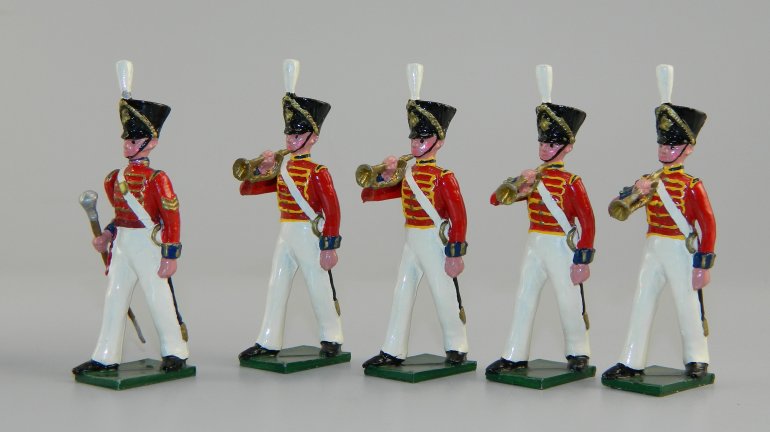 British Officer & Buglers - Napoleonic Wars