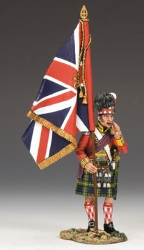 Gordon Highlanders Officer with the King’s Colour