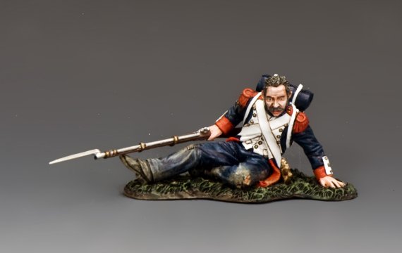 Sitting Wounded Guardsman