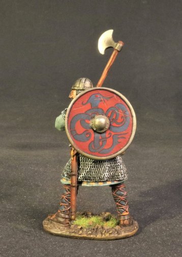 Saxon Housecarl with Red Shield