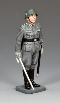 Waffen SS NCO at Attention