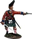 42nd Foot Royal Highland Regiment Grenadier Officer Firing Pistol, 1758-63