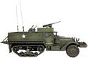 M3A1 Half-track 9th Armored 27th Infantry, B Company