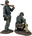 "Preparing for Action, No.2" Two Members of a German 88 Flak Gun
