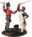 “A Desperate Struggle” French Imperial Guard Officer and British 1st Foot Guards Officer