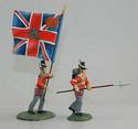 British 3rd Regt. Of Foot (The Buffs), Kings Color & NCO