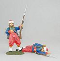 Imperial Guard Zouaves Crimean War - 2 Wounded