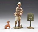 British Guard in Pith Hat with Boxer Puppy