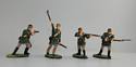 Butler's Rangers - Throwing Tomahawk, Thrusting Bayonet, Firing Musket & Officer with Pistol