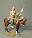 Mounted Woodland Indian with Raised Rifle #2