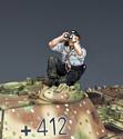 Sky-Watching Panzer Crewman