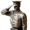 khaki army 8" bronze bust