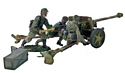 German 17th Waffen SS Division PAK 40 Cannon with Crew