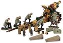 1916-18 German 210mm Howitzer and 5 Man Crew with Accessories
