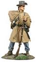 Confederate Infantry in Winter Clothing Standing Loading