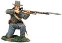Confederate Infantry Kneeling Firing