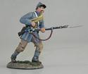 Confederate Infantry in Frock Coat Advancing #1