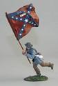 Confederate Infantry Color Sergeant Charging, 5th Texas Flag #1
