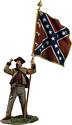 Defiant Confederate Infantry Waving ANV Flag