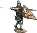“Edgard” Saxon Defending with Spear and Kite Shield