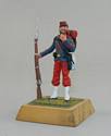 Zouave Solider Smoking Pipe - Wooden Base