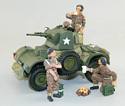 Daimler Armoured Car & 3 Figures