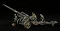 German Grey sFH18 150mm Howitzer with Limber