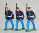 US Marines in Dress Blues w/Rifles Marching