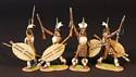 Four Zulu Warriors, uThulwana Regiment