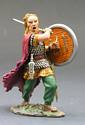Slashing Warrior with Shield