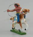 Mounted Indian Brave Firing Bow