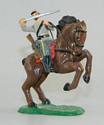Mounted Confederate Soldier on Rearing Horse with Sword