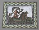 Large Mosaic Mat with Poseidon