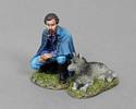 Lt Dunbar with White Socks the Wolf