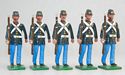 US Civil War Marines in Field Service Uniforms - Sgt. & 4 Marines at Carry Arms