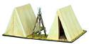 Napoleonic Open Tent, Closed Tent and Musket Stand
