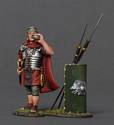 Roman Soldier in Cloak w/Canteen - 19th Legion Green Shield