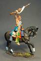 Mounted Woodland Indian with Raised Musket #1