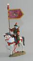 Chinese Flagbearer on White Horse